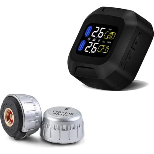 M3 Original Wireless Motorcycle TPMS Tire Pressure Monitoring System Motor Tyre LCD Display Internal or External TH/WI Sensors