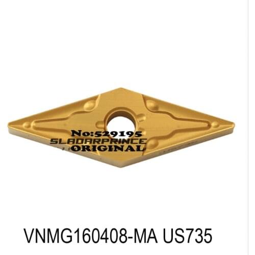 MITSUBISHI VNMG160408 VNMG160404-MA VNMG160408-MA US735 carbide inserts turning tool VNMG 160408 Lathe Tools External Cutter