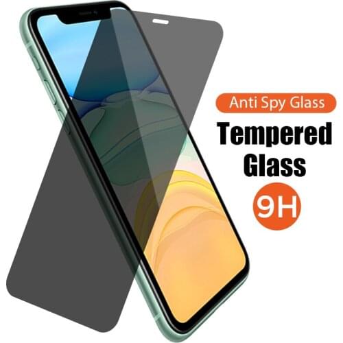 9H Privacy Tempered Glass For iPhone 12 11 PRO XS MAX XR X Peep Privacy Screen Protector For iPhone 6 6S 7 8 Plus X Glass Spy