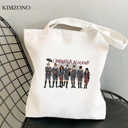 The Umbrella Academy shopping bag handbag cotton shopping bolsa jute bag canvas bag boodschappentas reciclaje sacolas