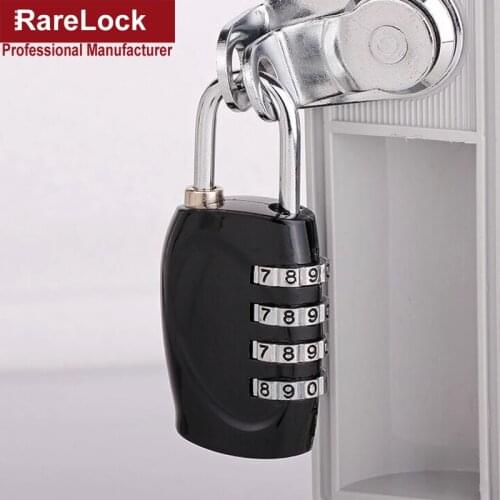 3 Code Password Lock Bags Partner Padlock for Gym Boxes Cabinet Handbag Backpack Rarelock B