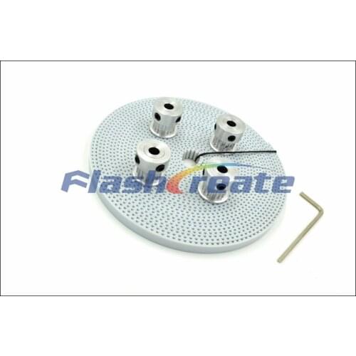 4pcs 16 Teeth T2.5 Timing Pulley Bore 5/6/6.35/8mm + 5meters T2.5 PU Open Timing Belt W=6mm For 3D Printer CNC