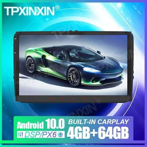 64G DSP Carplay Android10.0 Stereo For Volkswagen Magotan Auto Radio Car GPS Navigation Multimedia Player Headunit Tape Recorder