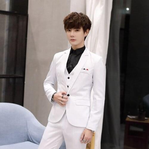 Amazon wholesale supply blazers version slim casual suit jackets single Dropshipping suit men wedding top clothes