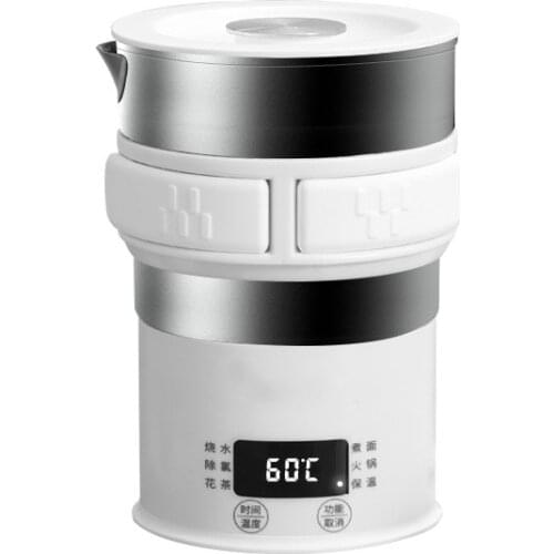 Travel Foldable Electric Kettle Small Household Portable Water Kettle Automatic Power-off Insulation Camp Kitchen