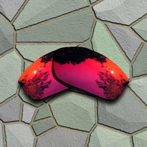 Violet Red Sunglasses Polarized Replacement Lenses for Oakley Flak Jacket