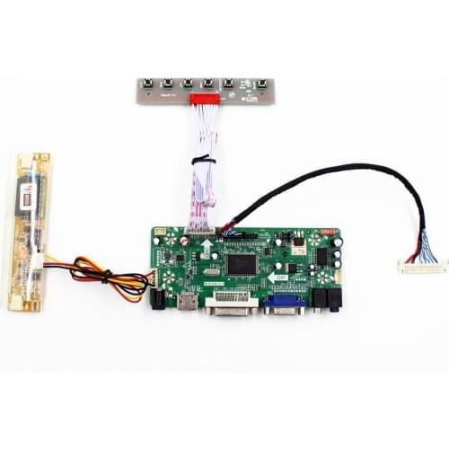 DIY LCD Controller kit with VGA DVI Audio HDMI-compatible work for 18.5 inch 1366x768 G185XW01 V0 Raspberry Pi repair