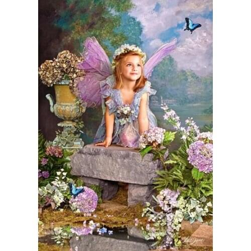 Beautiful little girl Innocent cute Cross Stitch Kits Needlework Embroidery Crafts 14ct Unprinted DIY Arts Handmade Home Decor