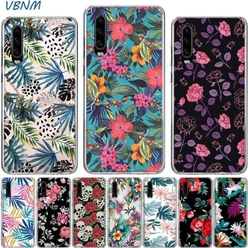 Beautiful Color Flowers Case For Huawei P40 P30 P20 Mate 40 30 20 10 P10 Pro+ lite P Smart 2020 Z Plus + 2019 2018