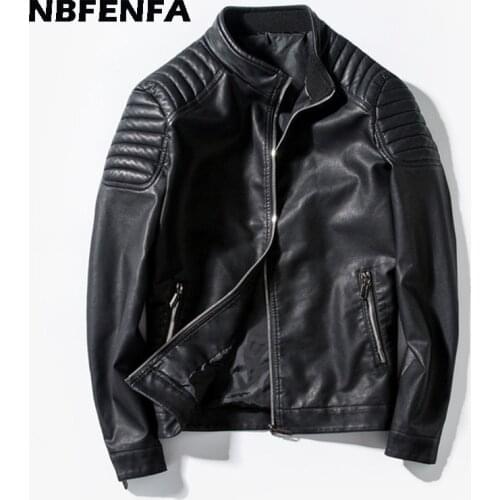 Men Jacket Faux Leather PU Coats Male Outwear Vintage Outwears Fashion Outdoor Biker Motorcycle Jacket Sport Men Clothing LX092