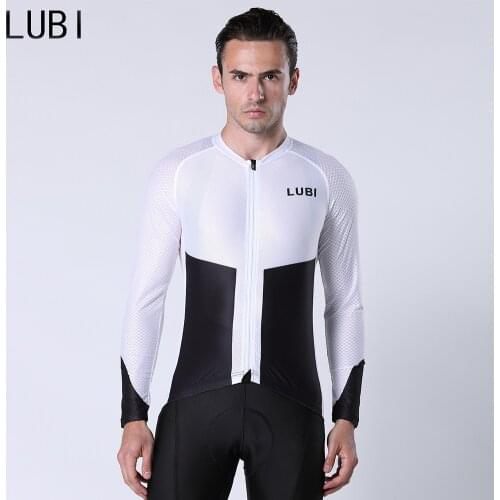 LUBI 2021 Long Sleeve Cycling Jersey Man Pro Team Mountain Bike Clothing Racing MTB Bicycle Clothes Downhill Uniform Breathable