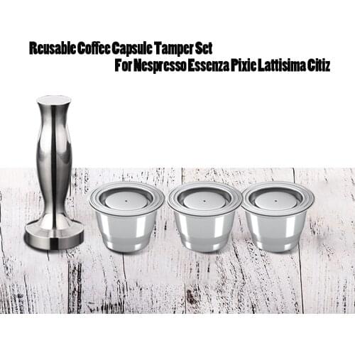 Essenza Pixie Inissa Nespreeso Espress Capsulas Filter Recargables Stainless Steel Metal Refillable Coffee Capsule Reusable Pod