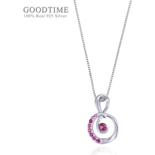 Fashion Women Gift Pure 925 Sterling Silver Necklaces Clavicle Necklace Zircon Pendant Necklaces Girl Chain Jewelry Accessory