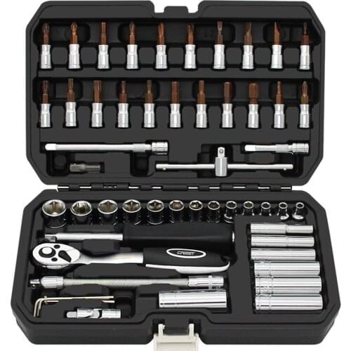 Socket Toolbox Set Repair 53 Pieces Xiaofei Ratchet Quick Wrench Repair Car Multi-function Small Casing Combination