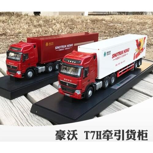 Original Authorized Authentic 1:36 Heavy Truck Howo T7h Truck With Container Die Cast Model toy container truck Model for Christ
