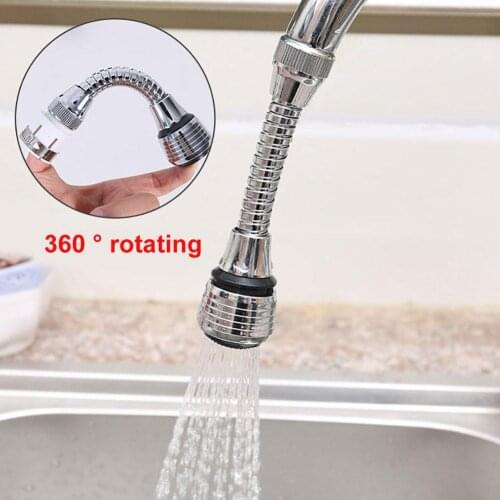 Stainless Steel Rotatable Bathroom Kitchen Save Water Tap Filter Faucet Extender