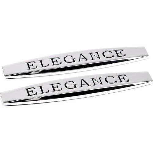 For Mercedes Benz W210 W124 W204 W203 W168 AMG CLS GLA ML CLK ELEGANCE Logo Car Sticker Fender Styling Metal Decal Emblem Badge