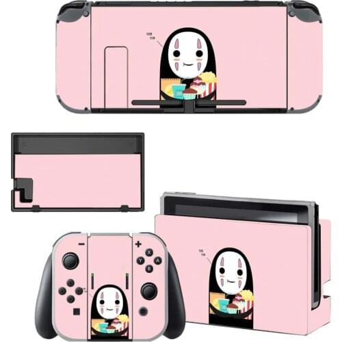 Spirited Away Screen Protector Sticker Skin for Nintendo Switch NS Console Dock Charger Stand Holder Joy-con Controller Vinyl