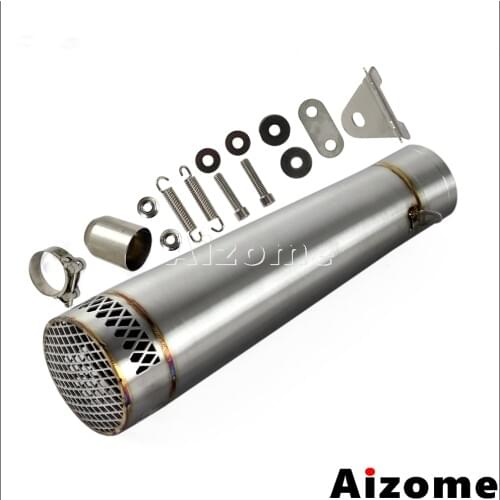 Motorcycle 38mm-51mm GP Exhaust Pipe For Scooter Street Bike Dirt Bike Stainless Steel Mesh Exhaust Muffler Pipe