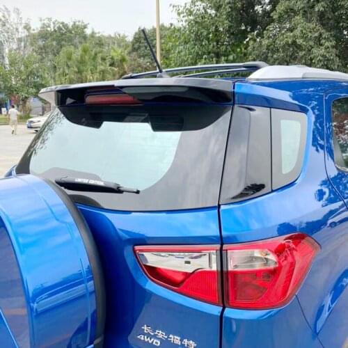 High hardness ABS rear window spoiler for ford ecosport 2012 -2018 high quality material primer or black white paint spoiler