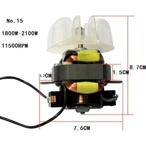 1800W-2100W large power dryer parts motor Single phase series motor barber shop use with fan blade
