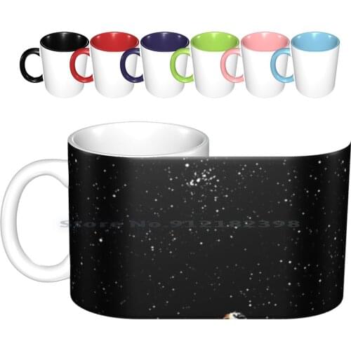 Star Night Ceramic Mugs Coffee Cups Milk Tea Mug Calvin Movie Film Top Cartoon Anime Style Portrait Star Night Trending Trend