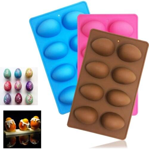 1PCS Silicone Mold Multifunction Pastry Chocolate Mold Ice Tray Mold Brown Crafts Gifts Easter Eggs Maker Ice DIY Baking Tools