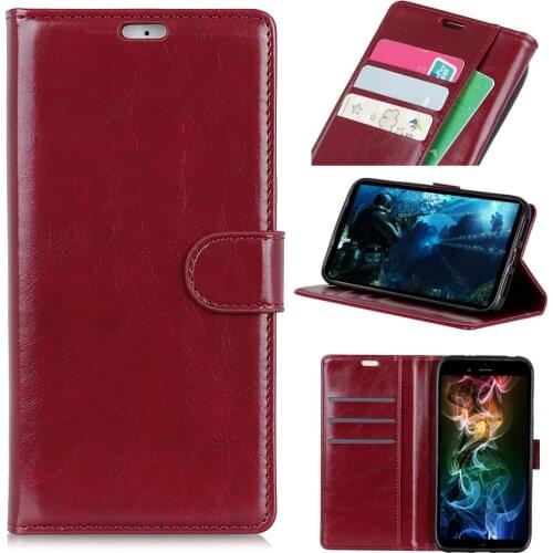 100pcs/lot Free shipping Business Crazy horse book leather cover case for Samsung Galaxy J4 plus/J4 Prime J6 plus/J6 Prime 2018