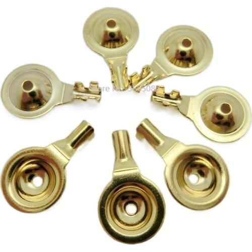 100pcs/bag High quality copper plated gold EEG Brain cup electrode accessories,A lie detector Disc thickening Electrode