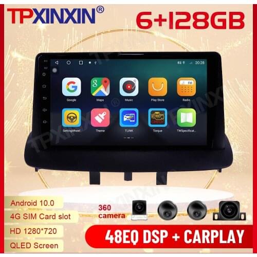 2 Din Carplay Android Radio Receiver Multimedia For Renault Megane 3 2009 2010 2011 2012 2013 2014 2015 Video Recorder Head Unit