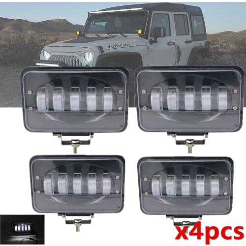 4pc Car Universal LED Work Light 12V 24V 50W 6 Inch Light Bar Off road Driving Light For 4x4 Truck SUV ATV Boat Offroad Vehicles