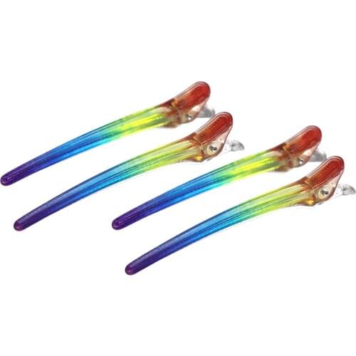 4Pcs Dividing Duck Bill Clip, Clamp Hair Styling Clip, Duck Bill Hair Clip, Rustproof Alligator Curl Clip, Sectioning Clips