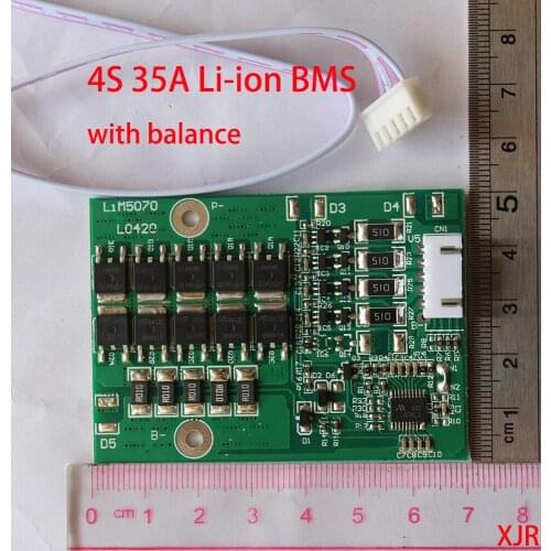 4S 35A PCM PCB BMS 18650 li-ion battery protect board for 4 Packs 18650 Li-ion Battery Cell w/balance