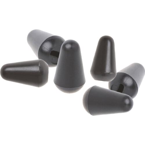 6pcs Plastic Electric Guitar 3/5 Way Switch Knobs Tip Cap Buttons Replacement