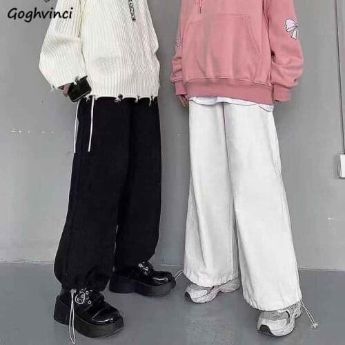 Pants Women Corduroy Solid Fashion Trendy Loose All-match Soft Autumn Streetwear Harajuku Trousers College Friends Unisex Baggy