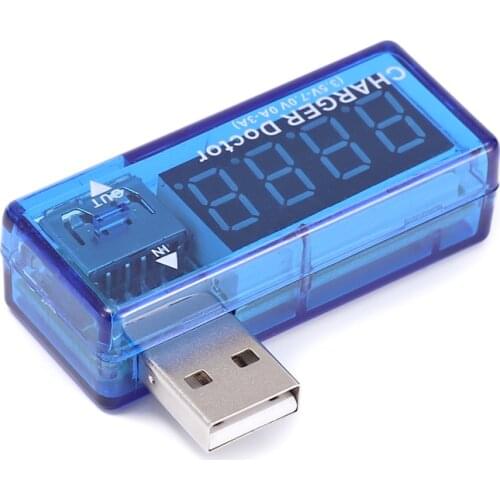 Digital USB Charger Doctor Mobile Battery Power Detector Voltage Current Meter Capacity Tester Digital Voltmeter Ammeter