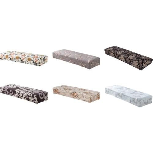 Stretch Jacquard Dining Bench Cover Anti-Dust Removable Bench Slipcover Washable Bench Seat Protector Cover for Living Room