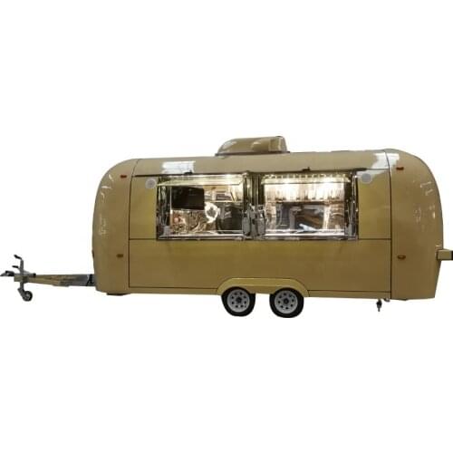 Hot Sale Airstream Mobile Food Carts Trailer Ice Cream Truck Snack Food Carts With Stainless Steel Material