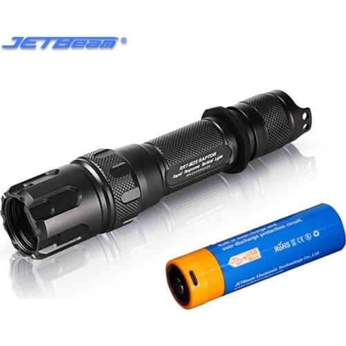 JetBeam RRT-M2S Laser LED Flashlight 480LM WP-T2 High-strength Torch with 21700 Battery for Camping,Tactical Comba,Hunting