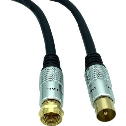9.5mm Male to F type Male Coaxial TV Satellite Antenna Cable0.3m/1.5m/2m/3m/5m