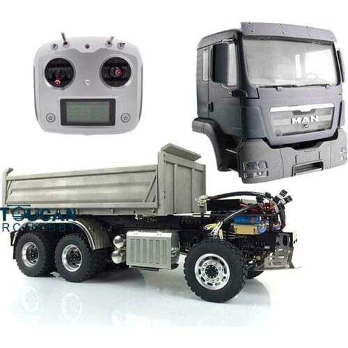 LESU 1/14 RC HN MAN 6x6 Hydraulic 3-way Dumper Truck DIY Motor ESC Light Sound THZH0208-SMT3