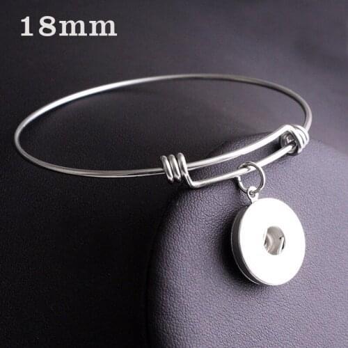 New Stainless Steel Snap button bracelet 12mm and 18mm BS971