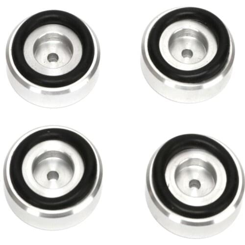 KYYSLB All aluminum diameter 39*10 mm power amplifier feet with rubber ring shock absorption aluminum machine feet