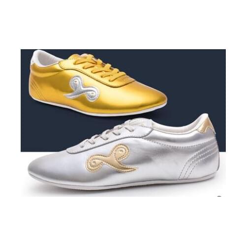 EU29~EU45 6color kids&Adult wushu practise tai chi shoes head layer cowhide auspicious clouds kung fu martial arts shoes