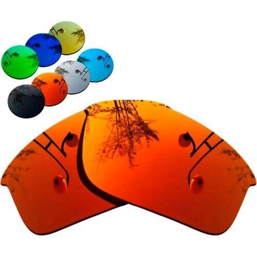 100% Precisely Cut Polarized Replacement Lenses for Bottle Rocket Sunglasses Red Mirrored Coating Color- Choices