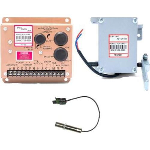Diesel generator Governor 1set ADC120 (12V/24V) actuator 3034572 pickup sensor ESD5500E speed controller