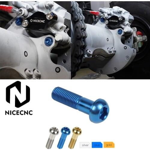 M10x1.25mmx25mm Titanium Brake Caliper Mounting Bolt Screws For Yamaha YFM 700 R 2020 YFM 700 Raptor 2013-2019 2018 2017 2016