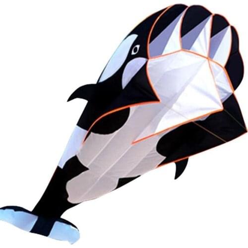 Cartoon 3D Software Kite Whale Shape Animal Pattern Single Line with 30m String Line Flying Kites