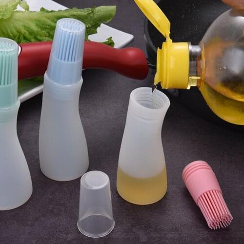 High Temperature Resistant Silicone Bottle Brush Barbecue Brush Oil Brush Household Baking Oil Brush Pancake Brush Oil Tool