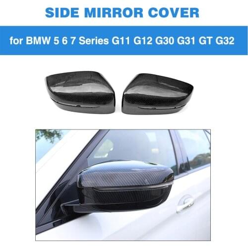Rear View Mirror Covers Caps For BMW 5 Series G30 G38 2017-2019 Replacement Car-styling Mirror Cover Case only LHD